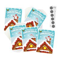 Bothyi - 48 Tarjetas De Juego Para Rascar Y Rascar Navideñas, Tarjetas Para Rascar Y Rascar Para Certificados, Suministros, Papá Noel