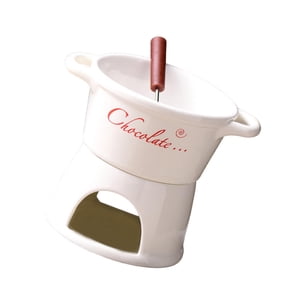 Bothyi - Olla Para Fondue De Chocolate, Utensilios De Cocina, Olla Caliente Para Derretir, Juego De Cuencos Para Cena, Fiesta, Boda, Blanco