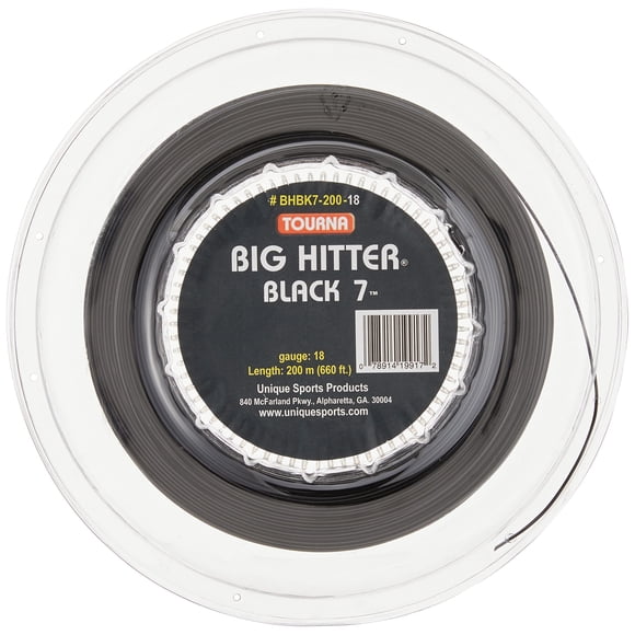 Cuerda de tenis Tourna Big Hitter Black7 Ultimate Spin 200 m