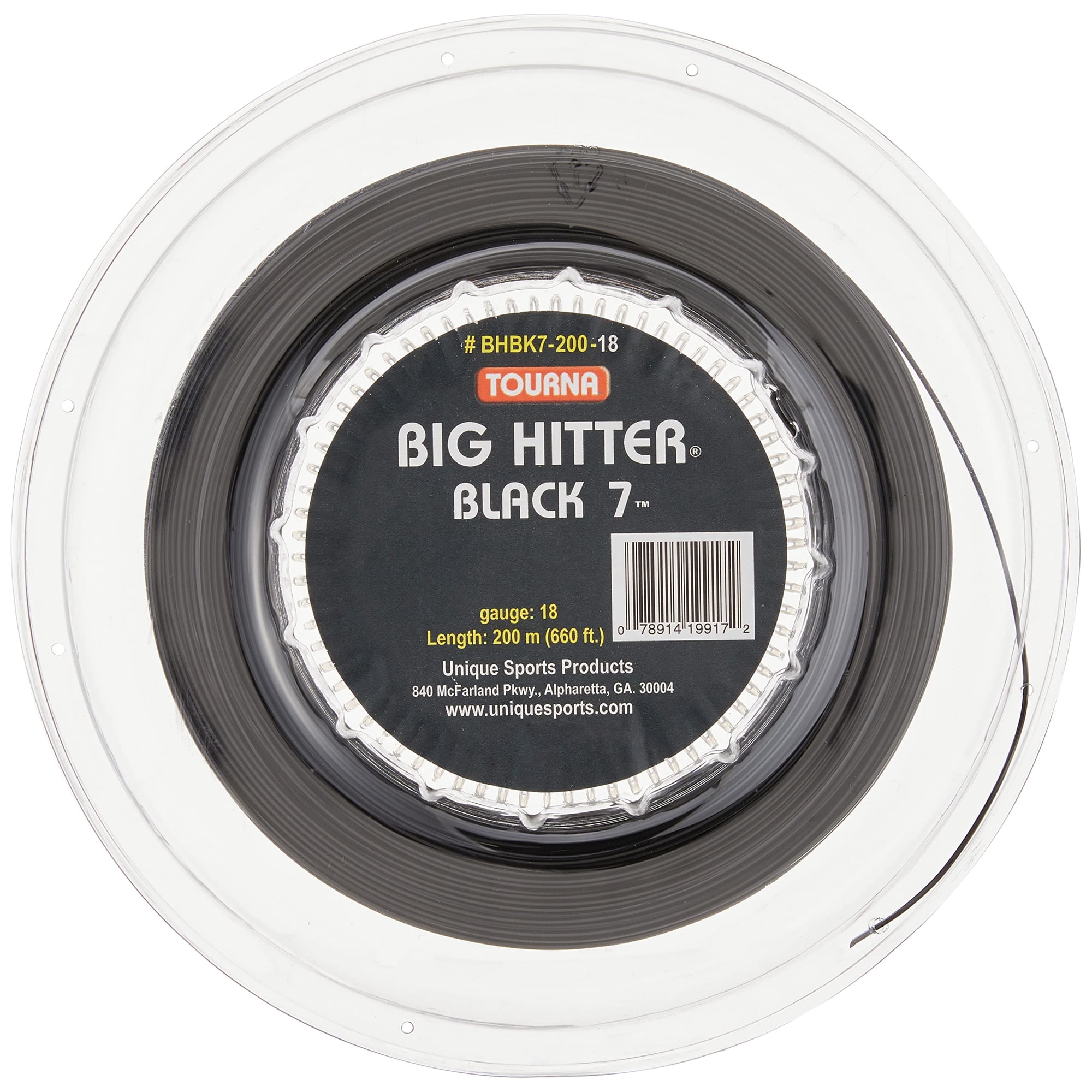 Cuerda De Tenis Tourna Big Hitter Black7 Ultimate Spin 200 M