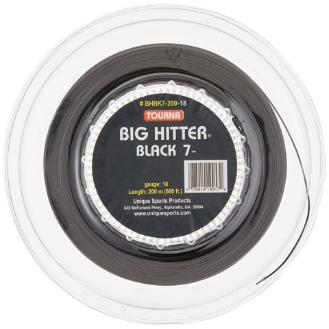 Cuerda De Tenis Tourna Big Hitter Black7 Ultimate Spin 200 M