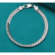thumbnail image 2 of Pulsera grumet plana plata 925 unisex regalo #7, 2 of 3