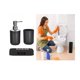 thumbnail image 3 of Set Baño 4 Piezas Taza Jabonera Dispensador Escobilla, 3 of 4