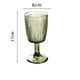 thumbnail image 2 of Copa de Vino con Textura de Hoja en Relieve, Verde Vintage, 2 of 4