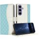 thumbnail image 1 of Funda Tipo Cartera Acolchada para Samsung Galaxy S24 con Bloqueo RFID Ranuras y Correa Verde, 1 of 5