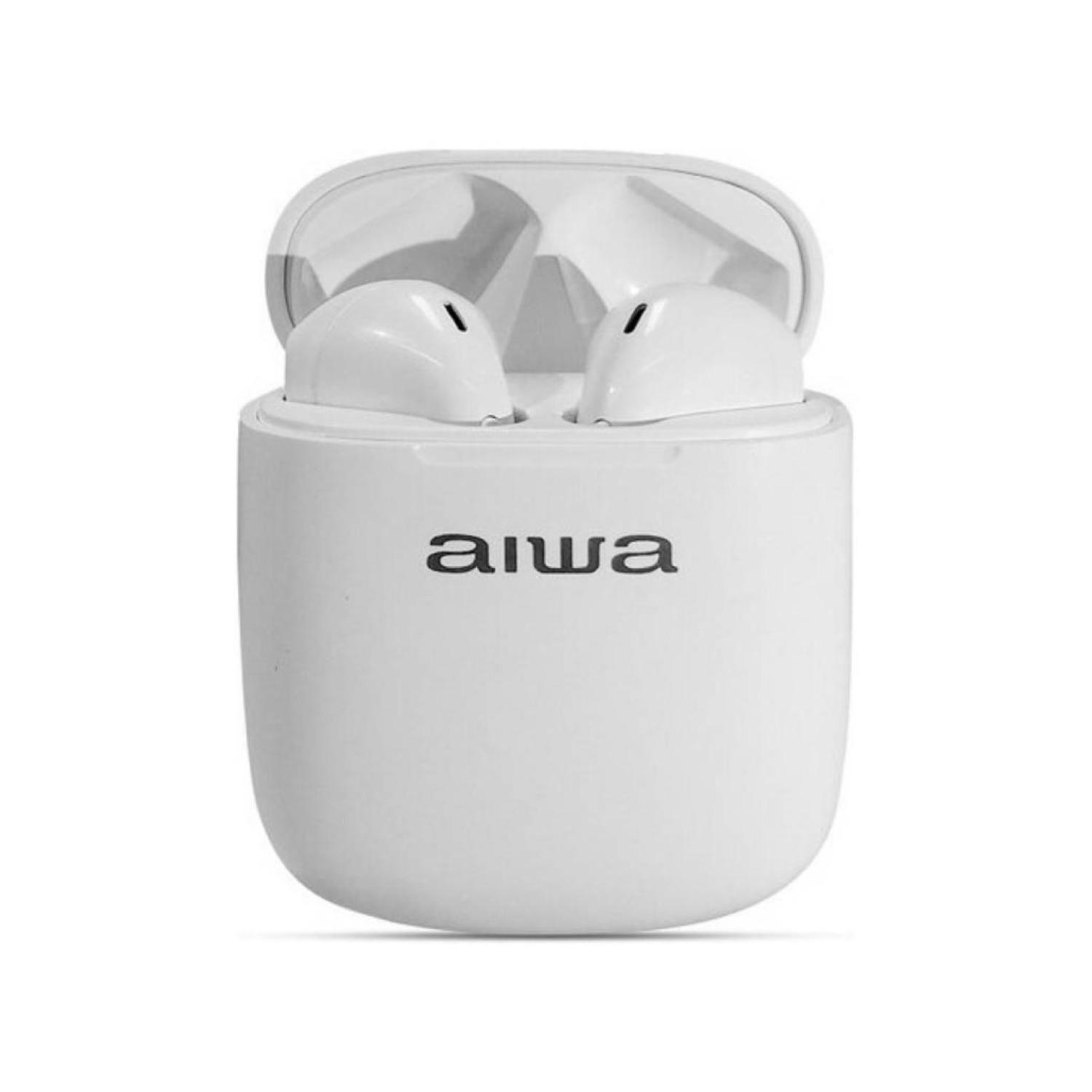 Audifonos Bluetooth Recargables Tws Inear Blanco Aw8 Aiwa