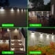thumbnail image 3 of Luces solares JSOT impermeables para postes de valla para exteriores, paquete de 6, 3 of 8