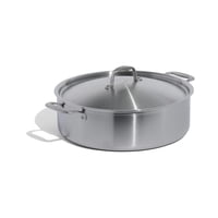 Made In - Olla Rondeau Hecha En Utensilios De Cocina De Acero Inoxidable De 10 Litros Con Tapa