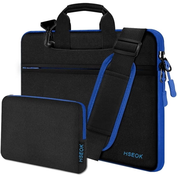 Bolso bandolera para laptop HSEOK de 13-14 pulgadas, resistente a golpes y repelente al agua