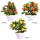 thumbnail image 2 of Bonsái pequeño de fruta de simulación (limón), 2 of 8