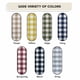 thumbnail image 5 of Juego de cortinas para ventana ACHIM Buffalo Check Tier, azul marino y marfil, 5 of 6