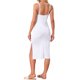 thumbnail image 3 of INSPIRE CHIC Camisón de Encaje sin Mangas para Mujer, Vestido de Dormir Suave con Escote en V y Abertura Lateral para Descanso y Hora de Dormir, Talla S Blanco, 3 of 6