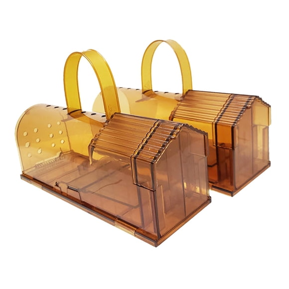 2 Trampas Para Ratas Reutilizables Live Catcher No Kill Para Garden Warehouse Home Brown