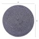 thumbnail image 5 of Juego de 4 Manteles Redondos Tejidos para Mesa de Comedor Interior Exterior Mantel de Cocina Limpieza Fácil Azul Marino 13x13 pulgadas, 5 of 5