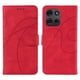 thumbnail image 5 of Funda tipo cartera con tapa para Motorola MOTO G75 5G con tarjetero, soporte y cubierta magnética Rojo, 5 of 6