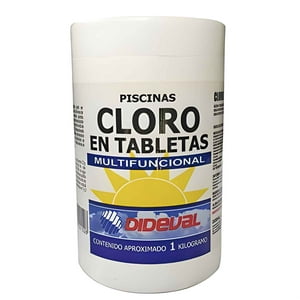 Cloro Triple Acción Para Piscina 1Kg - Dideval