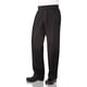 thumbnail image 1 of Pantalones Chef Works Essential, holgados, con cremallera, negros, 7 XL, 1 of 5