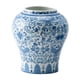 thumbnail image 3 of Jarrón De Cerámica China Para Flores, Maceta Clásica Para Decoración De Entrada De Sala De Estar, Azul Claro, 3 of 5
