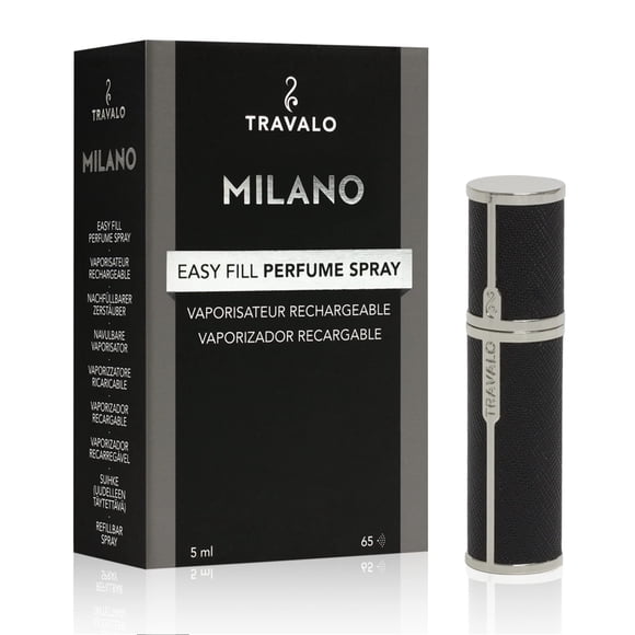 Atomizador De Perfume Milano U Change System 5 Ml Negro