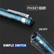 thumbnail image 5 of Pen Light WORKPRO LED con bolsillo de aluminio con clip azul, paquete de 4, 5 of 7