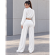 thumbnail image 3 of Conjunto Deportivo Mujer Chaqueta Crop Cierre Y Pantalón Palazzo, 3 of 5