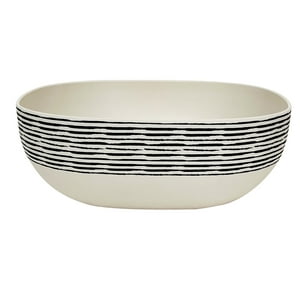 Decogreen - Bowl Biobamboo Cuadrado Rayas 20X8 Cm