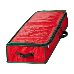 Magideal - Bolsa De Almacenamiento De Papel De Regalo De Navidad Almacenamiento De Papel De Regalo De Tela (102,9 Cm X 35,5 Cm X 15,2 Cm) Para Papel, Etiquetas Y Rojo