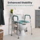 thumbnail image 2 of Asiento de inodoro elevado PELEGON con asas, capacidad de 181 kg, 2 of 9