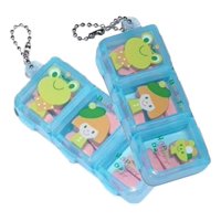 Genérico - Set 8 Pastillero Mini Dibujos Animados 3 Compartimientos Lau