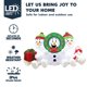 thumbnail image 3 of Muñeco de nieve inflable navideño Joiedomi de 6 pies con fogata, paquete de 3, 3 of 9