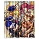 thumbnail image 1 of Cortina de ducha de baño con ganchos, diseño de anime de Blazblue Noel Vermillion, chica sexy con espada y pistola, tamaño 60 x 72 pulgadas, 1 of 3