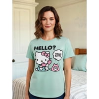 Polera Pijama Mujer Hello Kitty Verde S