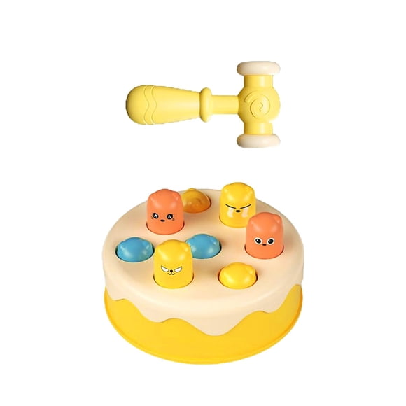 Whack A Hamster Game Juguete Interactivo Mejorar La Coordinación Mano-ojo De Los Niños Amarillo