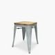 thumbnail image 2 of Piso Tolix Asiento Madera Plata, 2 of 4