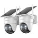 thumbnail image 1 of Cámara de seguridad COOAU 2K, 360°, solar, inalámbrica para exterior, 1 of 9