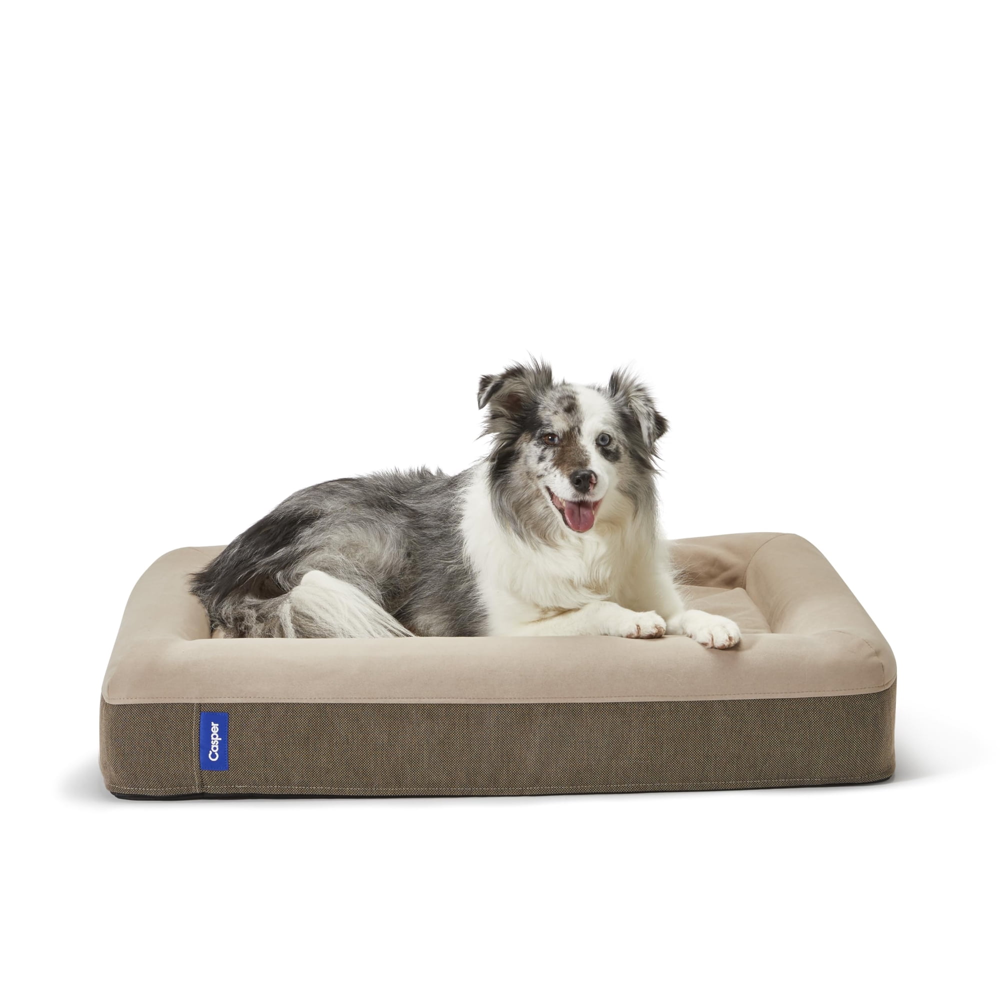 Cama Para Perros Casper Plush, Espuma Viscoelástica, Pequeña, Color Arena