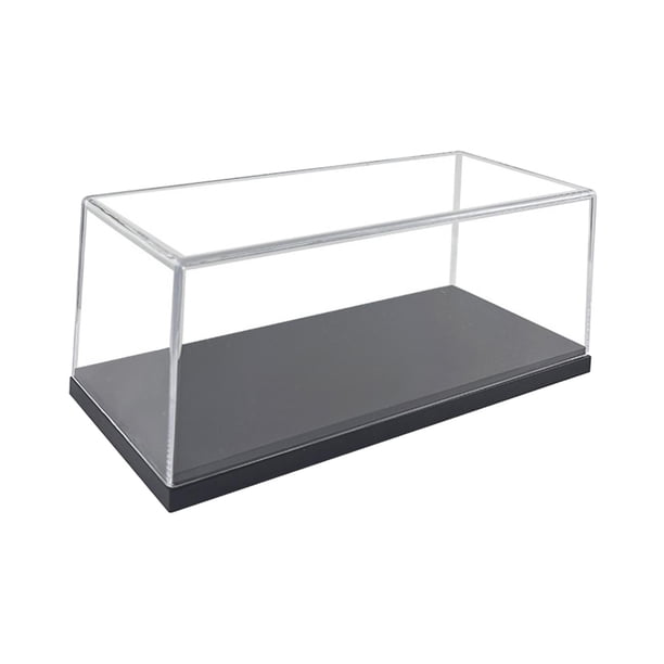 Vitrina de exposición para coches a escala 1:24, caja expositora transparente de mostrador para figuras, vehículos de juguete y objetos de colección.