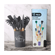 thumbnail image 3 of Set de Utensilios de Cocina de Silicona y Madera (12 Piezas) – GRIS, 3 of 3