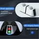 thumbnail image 5 of Estación de carga rápida dual compatible con el mando de PlayStation 5 y PS5 Slim, base de carga de 2 unidades para accesorios de gamepad-Blanco, 5 of 7