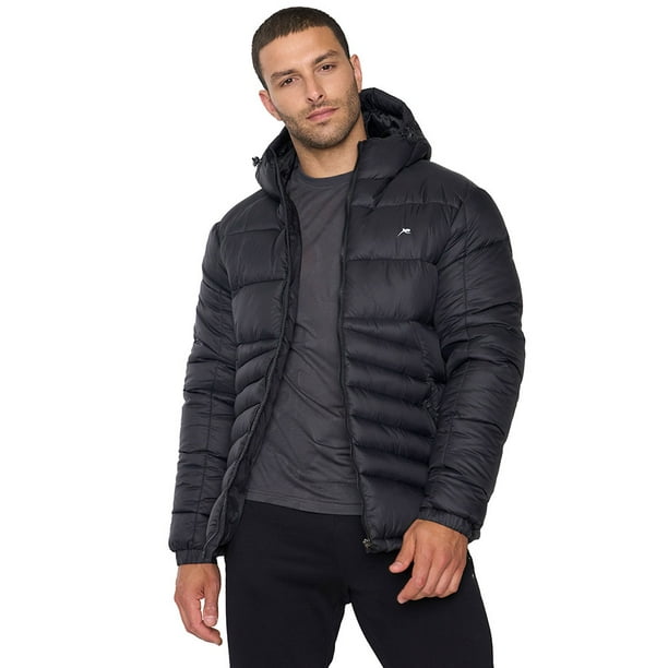 Parka Hombre Deportiva Zipper Negro Corona
