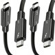 thumbnail image 1 of Cable Thunderbolt 5 USB-C de 1.5 m (5 pies) con carga de 240 W y 80 Gbps, 1 of 6