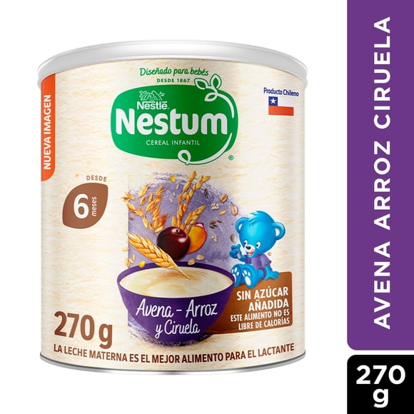 Cereal Infantil Avena Arroz y Ciruela, 270 g