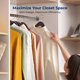 thumbnail image 4 of Perchas de ropa SereneLife pack de 20, madera marrón, alta resistencia, 4 of 6