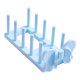 thumbnail image 2 of Estante De Madera Para Platos, Estante Para Almacenar Platos, Soporte Para Decoración De Armarios Del Hogar, Color Azul, 2 of 5