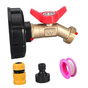 Magideal - Adaptador De Bolsa Ibc Accesorios De Bolsa Ibc, Fácil Instalación Práctica Adaptador De Bolsa Ibc A Manguera De Jardín Adaptador De Tanque De Agua Ibc 5 Piezas