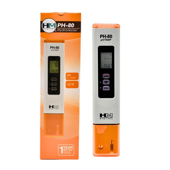 Medidor digital de pH y temperatura HM Digital HMDPHM80