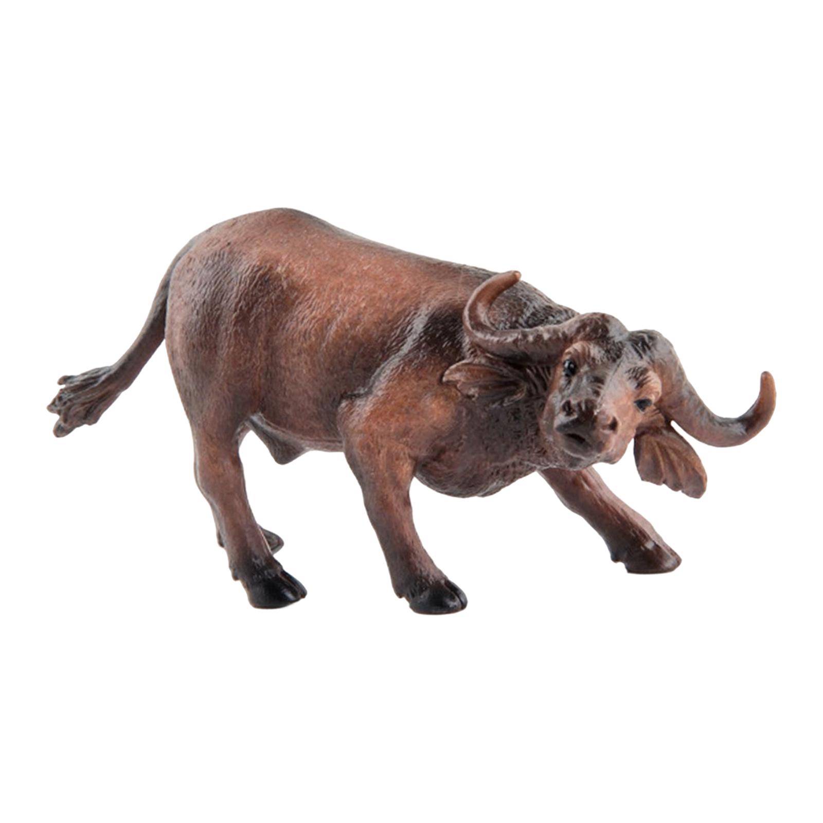Ioensy - Animal Buffalo Models Playset Model Para Desktop Ornament Decors Collection