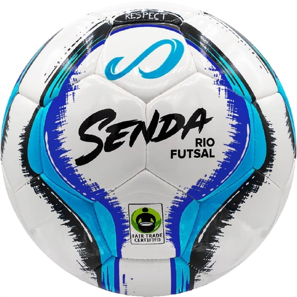 Balón de Futsal SENDA Rio Match Talla 4 Azul/Negro Comercio Justo