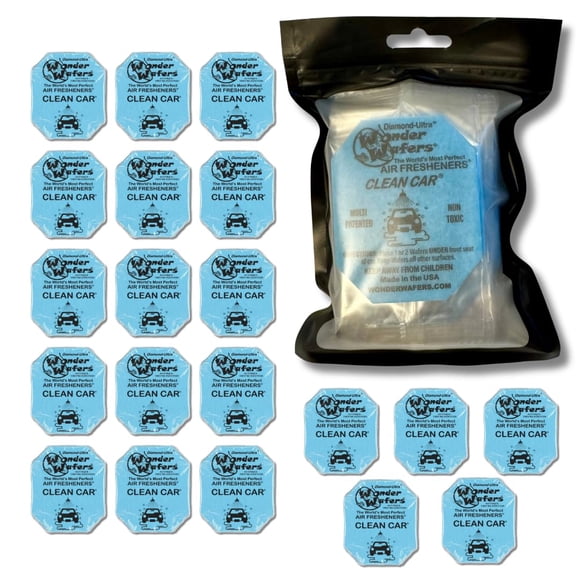 Ambientadores Wonder Wafers Clean Car Fragrance 20 unidades