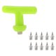 thumbnail image 3 of Pista de reemplazo de acero de 10 piezas y puntas de campo a través con llave de mango t, 3 of 4